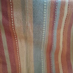 Striped Rectangular  Multicolor Sam Heyada Cotton Tablecloth- 56 X 92 Inches